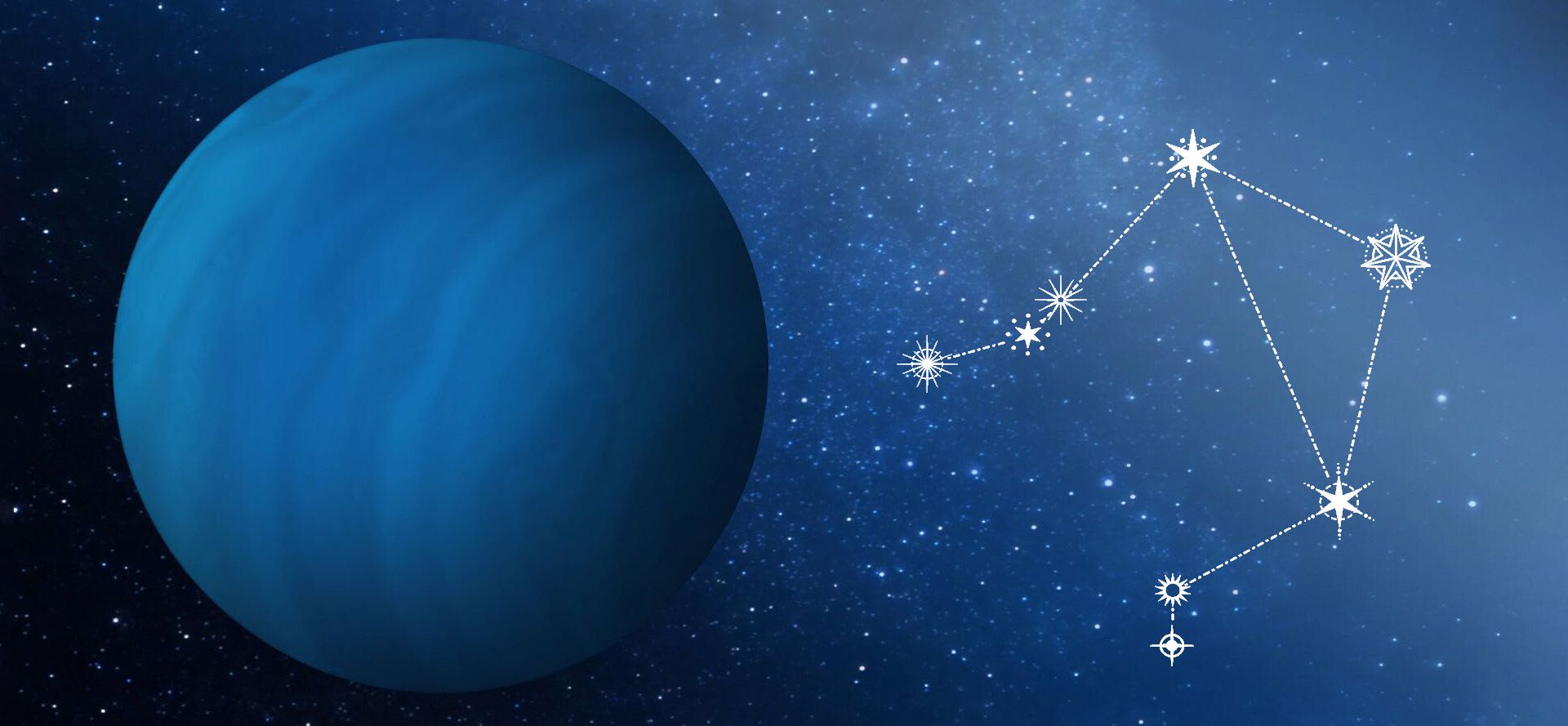 Uranus and Libra constellation.