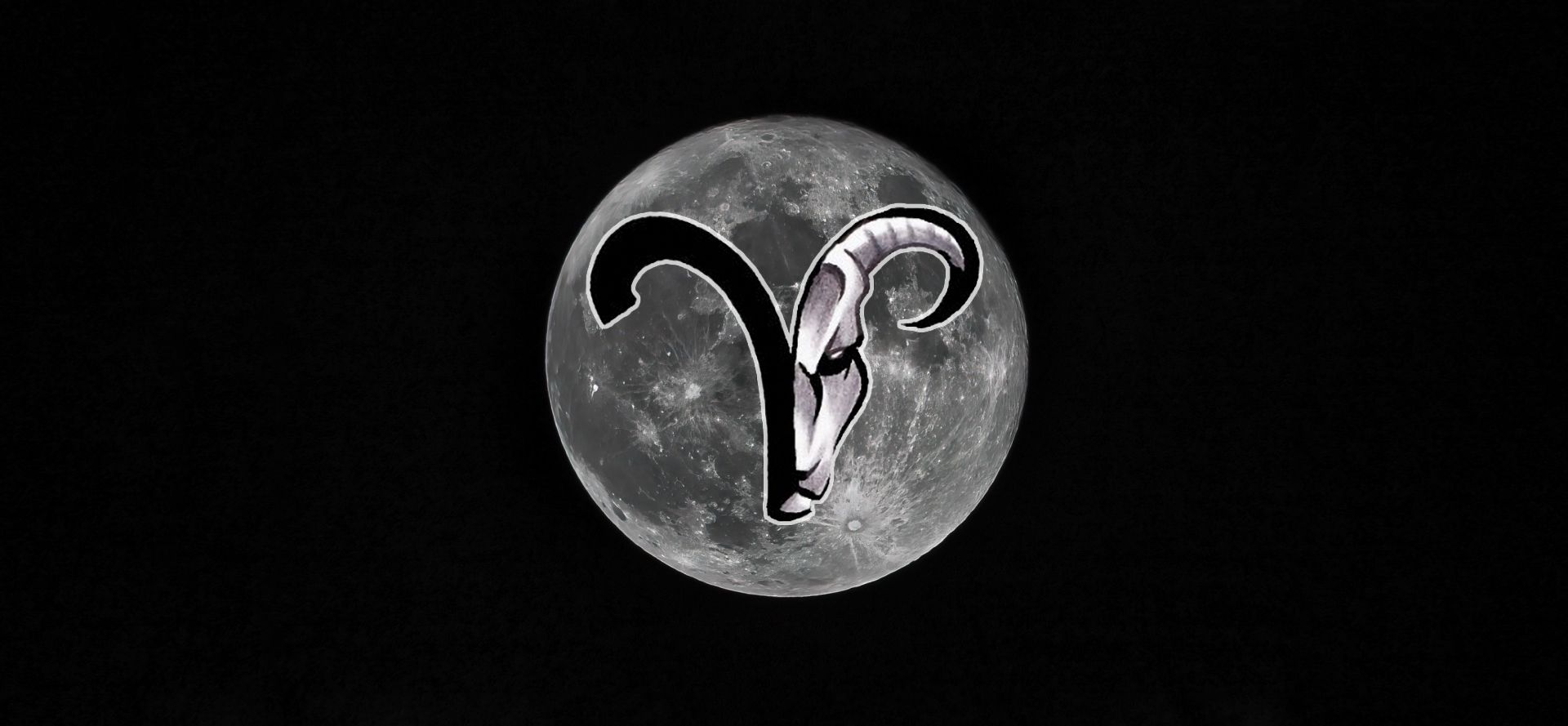 Aries sign in moon.