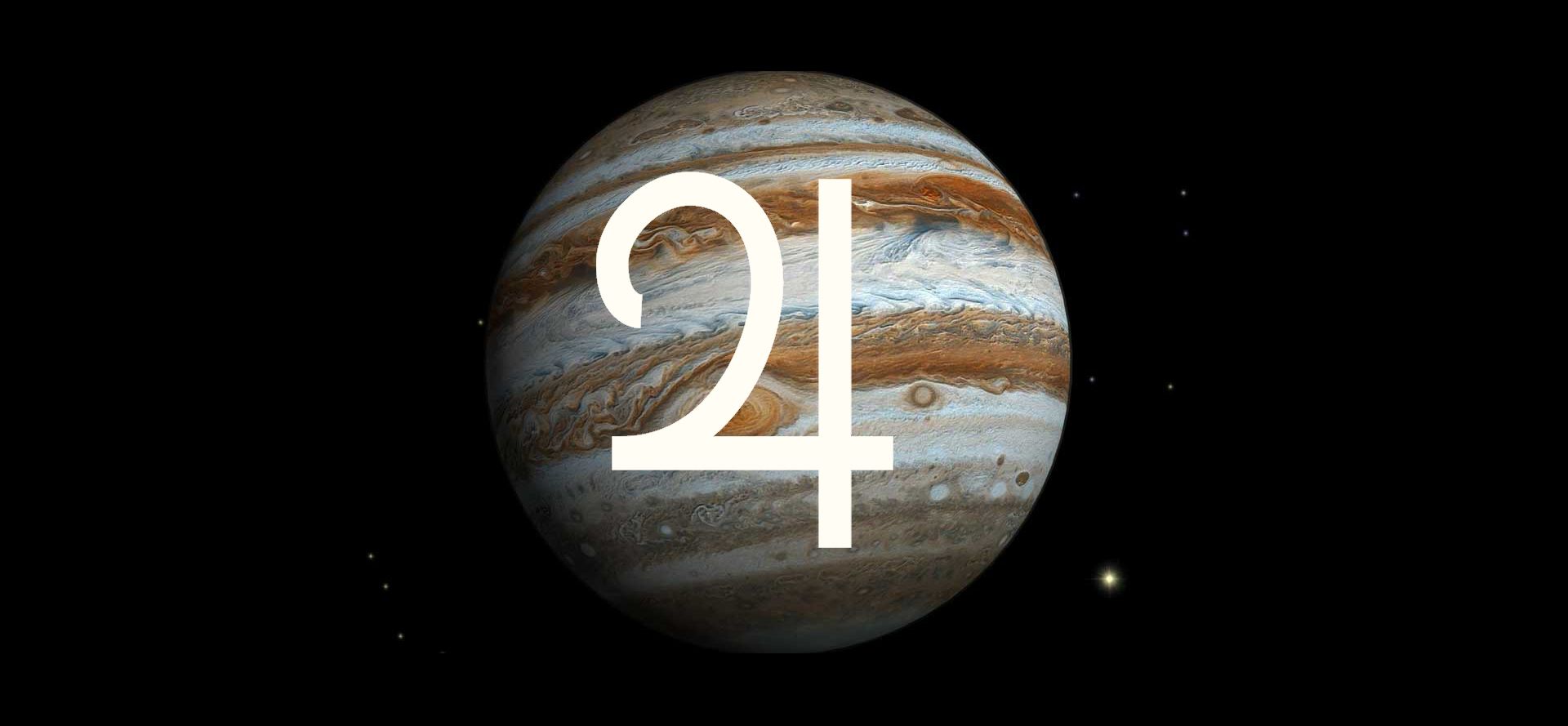 Jupiter planet and Jupiter sign.