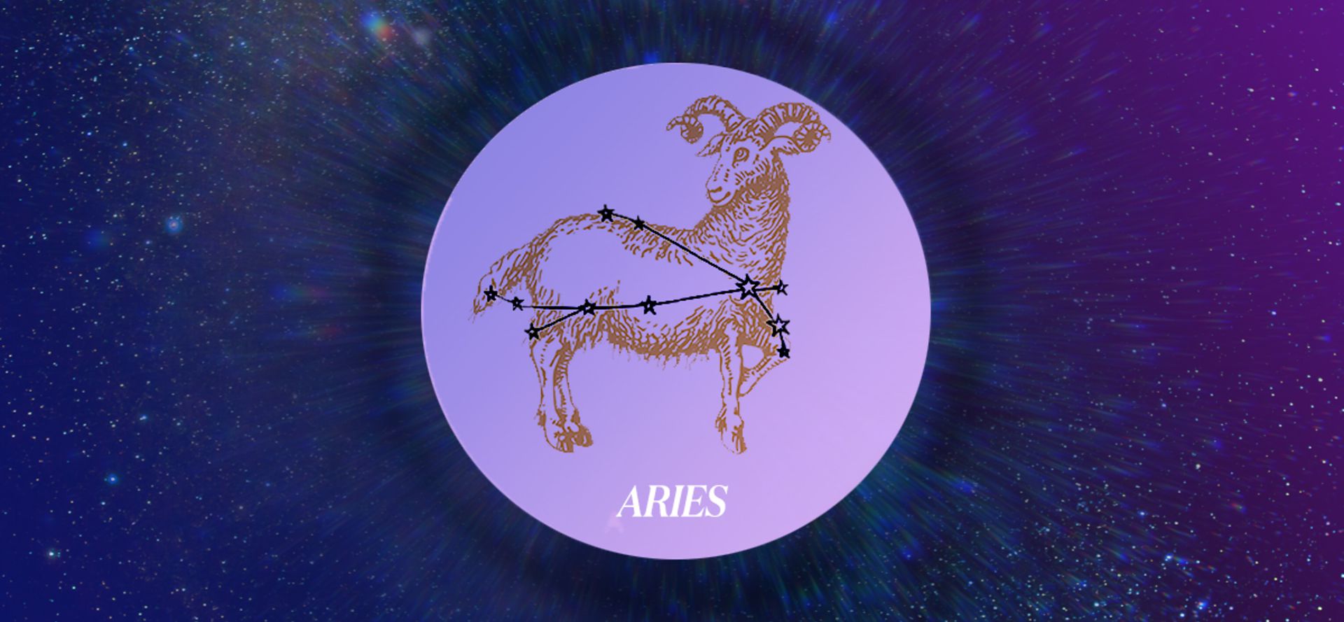 Aries zodiac sign.
