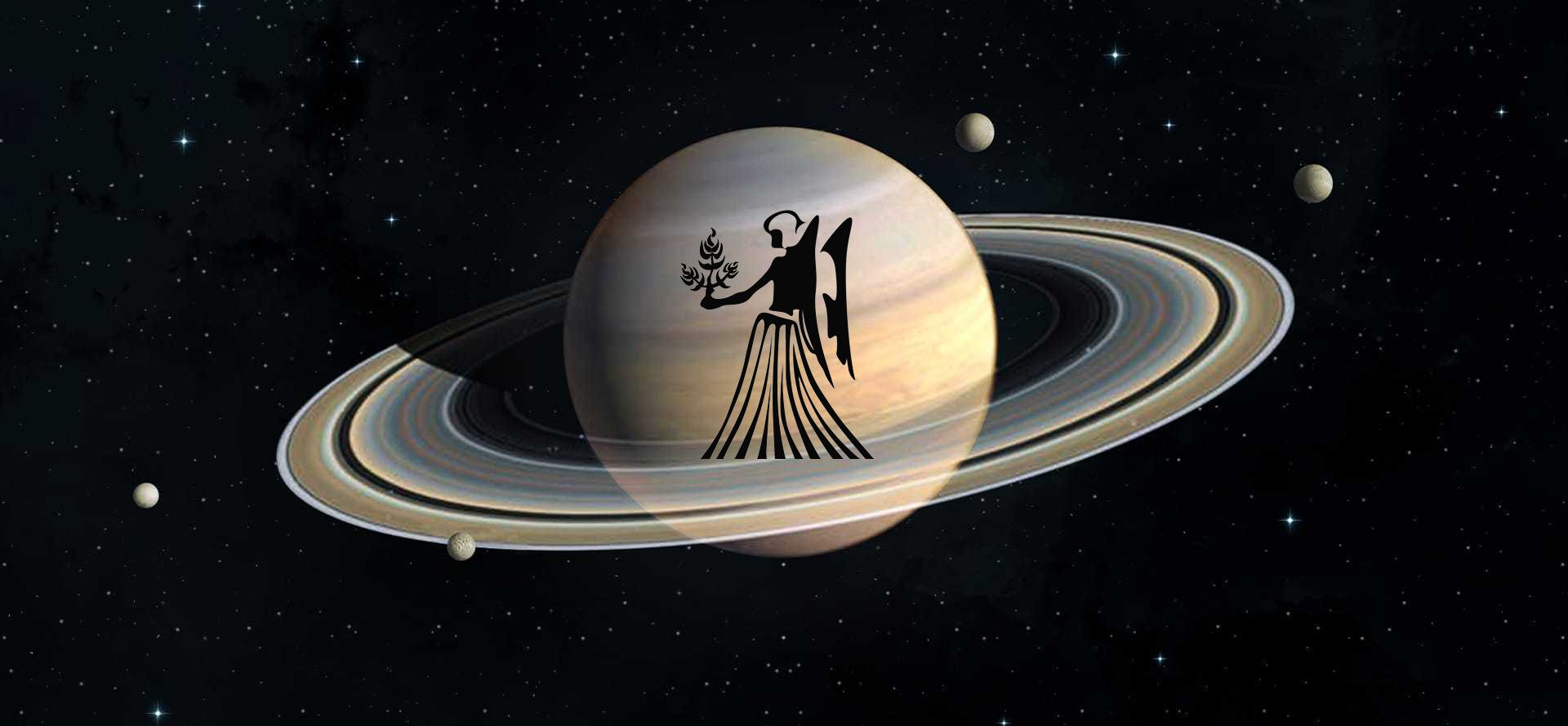 Saturn and Virgo zodiac sign.