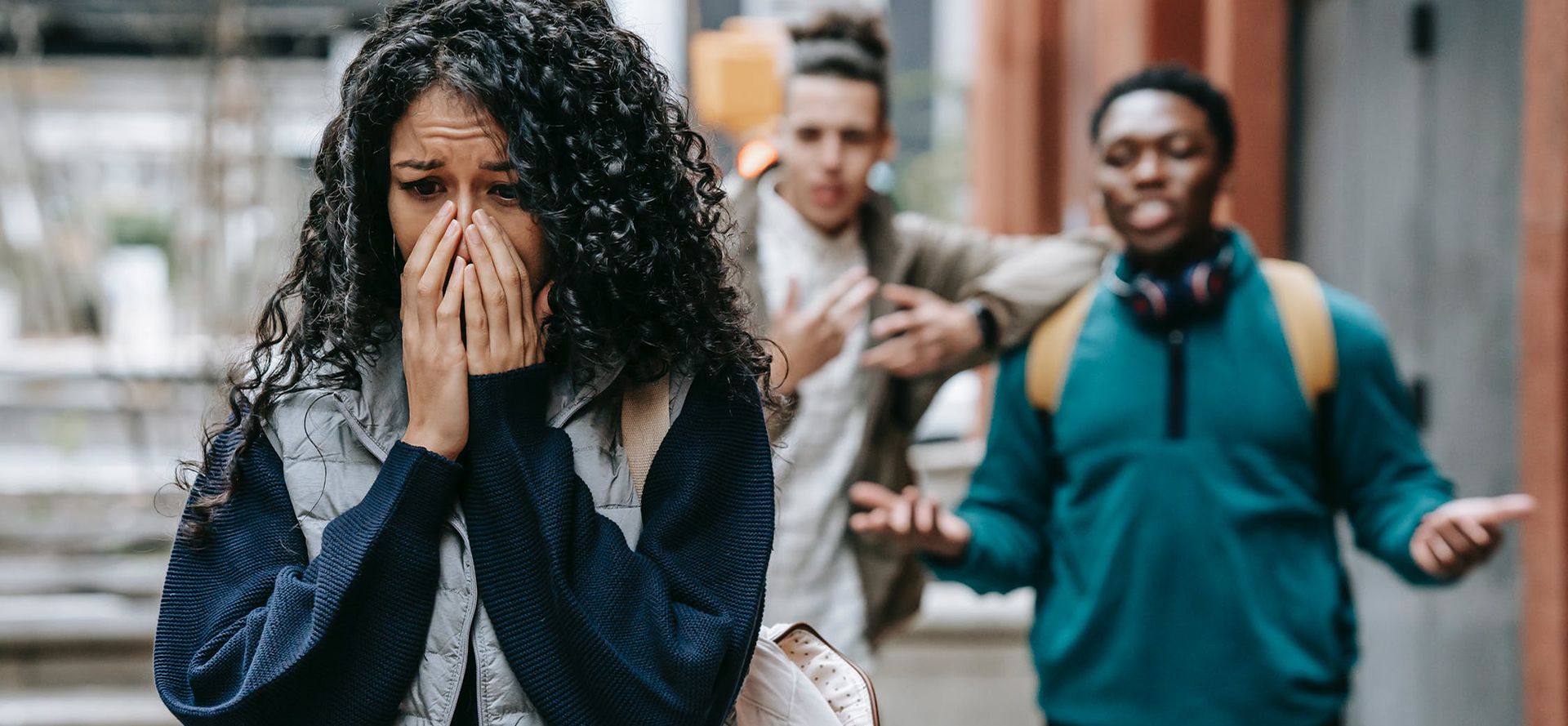 Woman is upset because aquarius man is done with her.