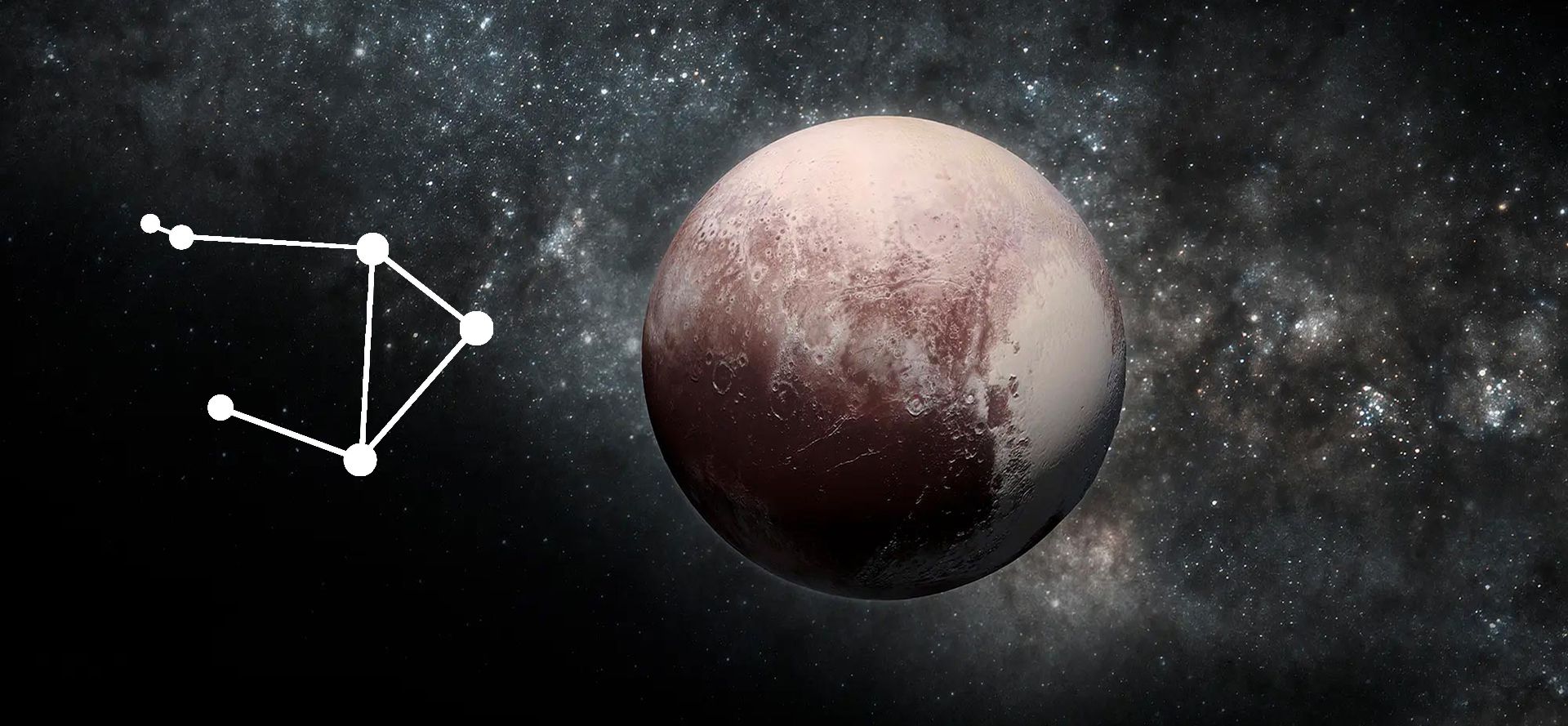 Pluto and Libra constellation.