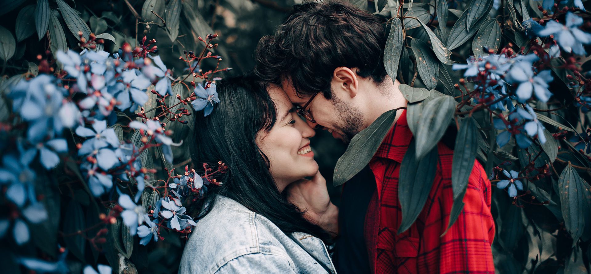 Taurus man kissing a woman.