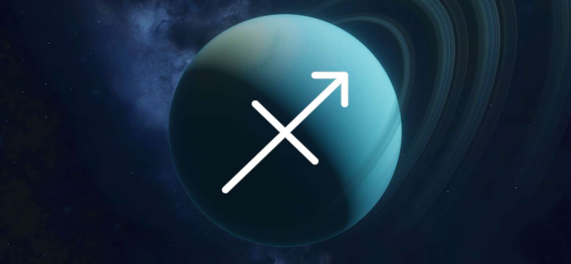 Uranus and Sagittarius sign.