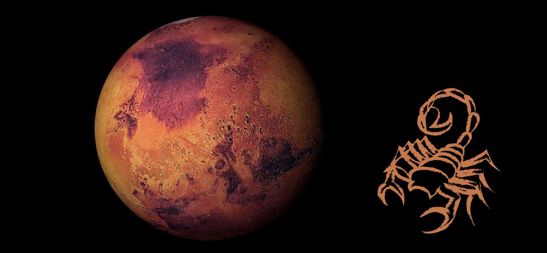 Mars and Scorpio sign.