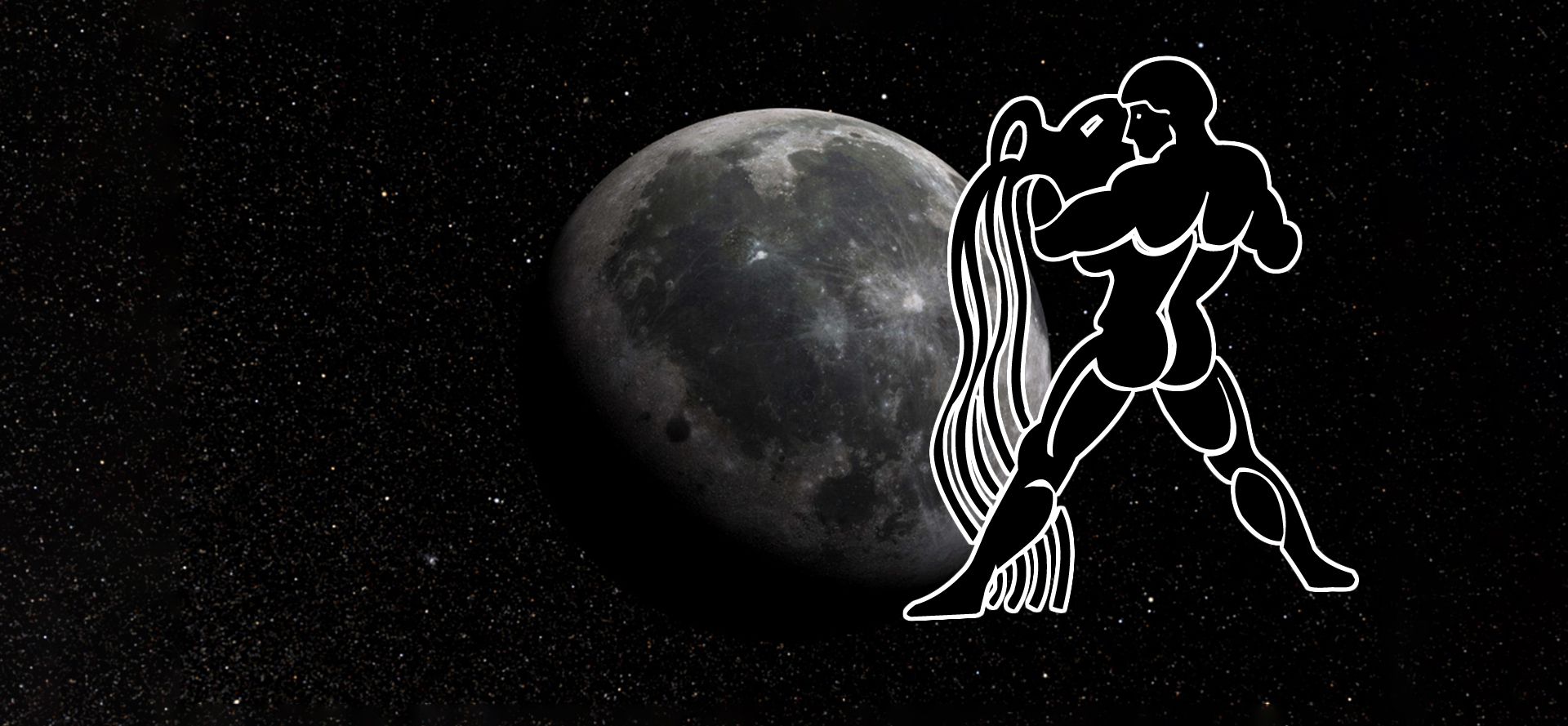Zodiac Aquarius Moon in sign.