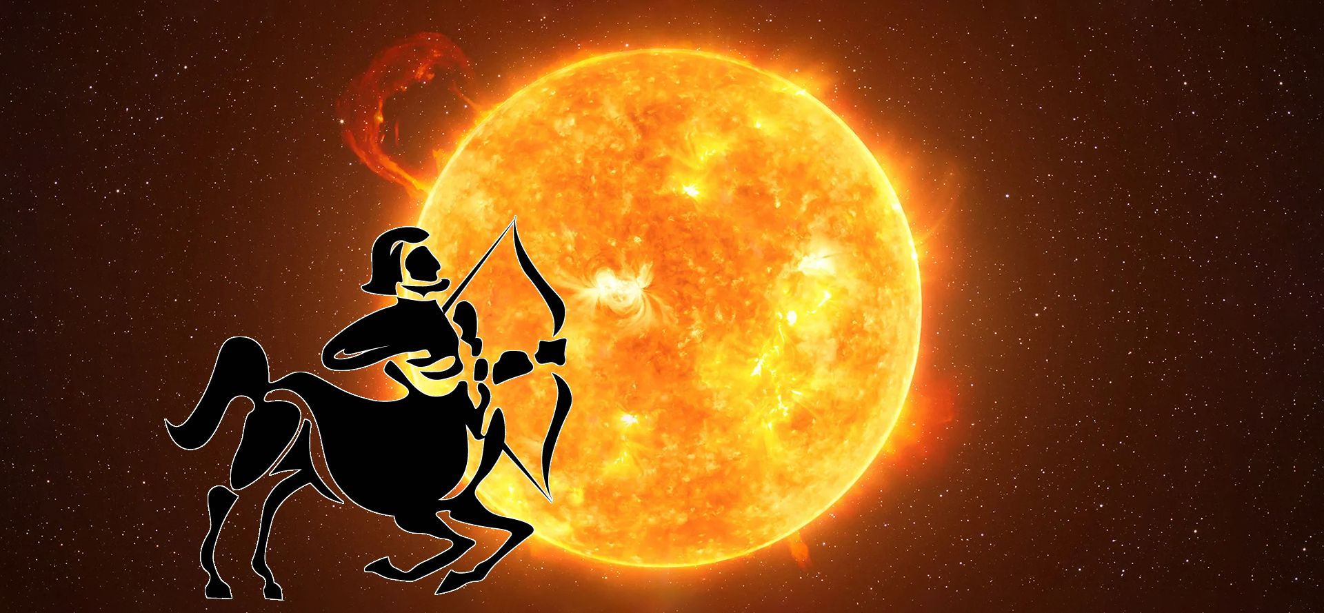 Sagittarius sign and Sun.